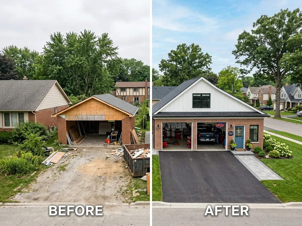 Completed roofing project